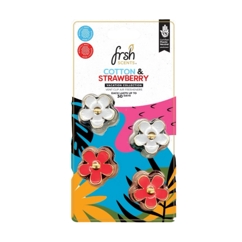 4PK METAL FLOWER VENT CLIPS