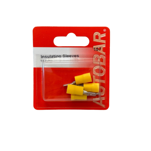 MALE TAB YELLOW 6.3MM (PK 4)