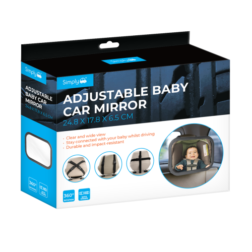 ADJUSTABLE REAR FACING BABY MIRROR