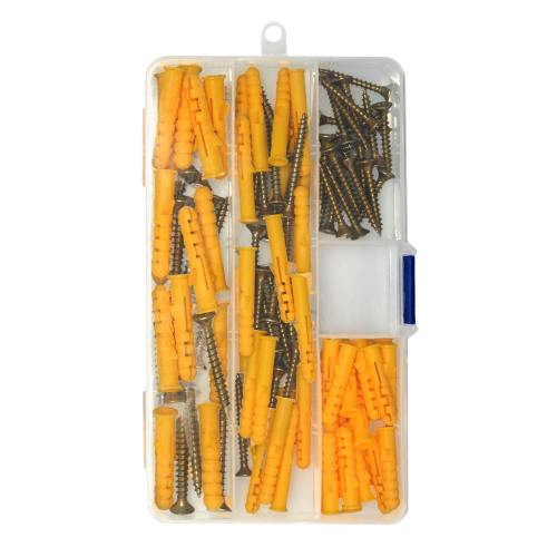 110PCS SCREWS AND WALL PLUGS