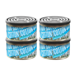 Cotton Organic Tin Air Freshener | Shelf Ready 4 Packs 