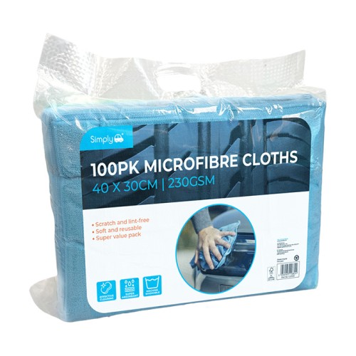 100PK Microfibre Cloth