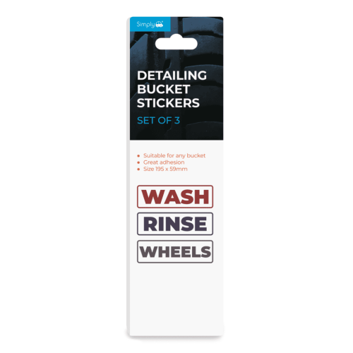 Detailing Bucket Stickers | Set of 3