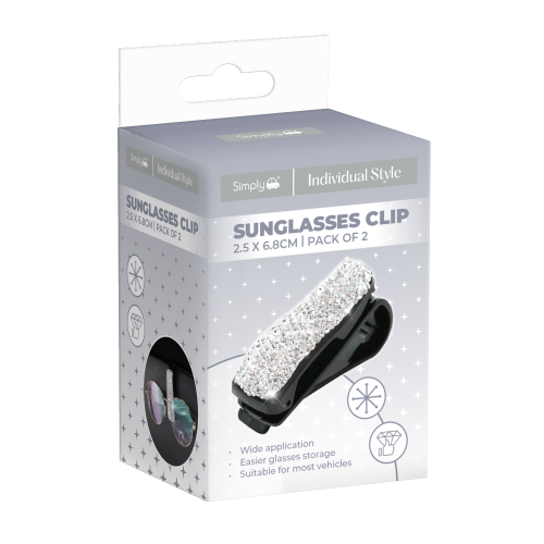 SILVER SUNGLASSES CLIP
