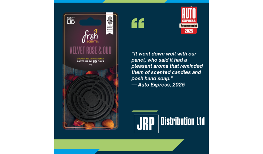FRSH Velvet Rose & Oud Celebrated in Auto Express Best Car Air Fresheners 2025