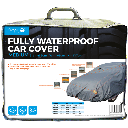 'M' FULLY WATERPROOF CAR COVER