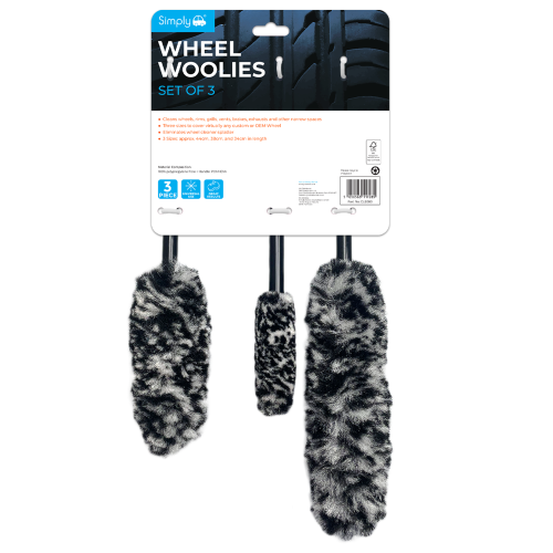 3PC MICROFIBRE WHEEL WOOLIES