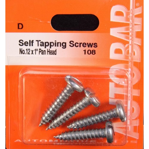 SELF TAPPERS NO.12 X 1 (PACK OF 10)
