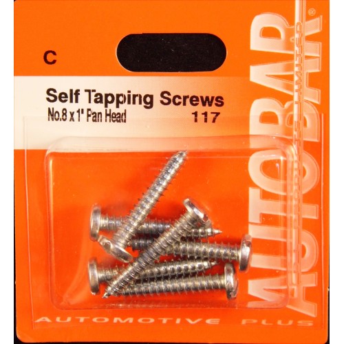 SELF TAPPERS.1 X 8 (PACK OF 10)