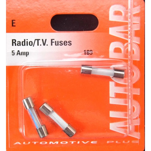 RADIO/T.V. FUSES 5 AMP