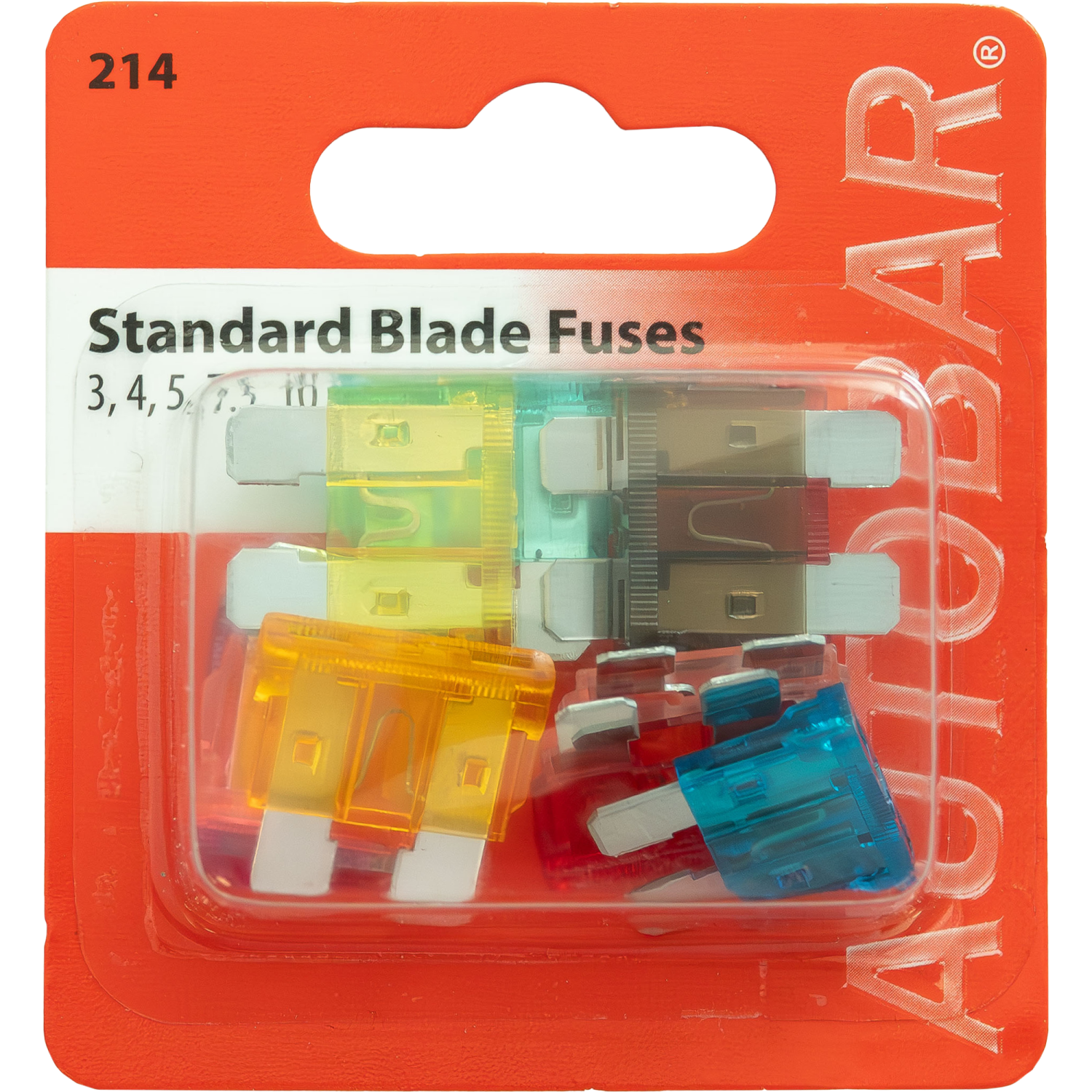 BLADE FUSES  3 4 5 7.5 2x10 15 20 25 30 (PK 10)