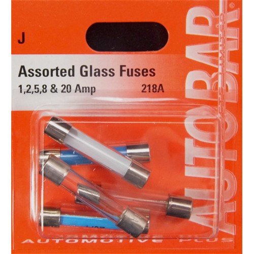 GLASS FUSES 1 2 5 10 20 AMP