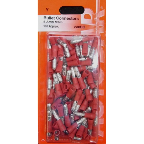 MALE BULLETS 5A - 100  PACK