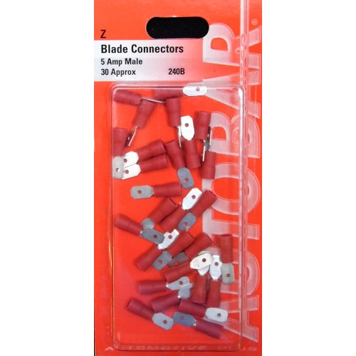 MALE BLADES 5 AMP - 30 PACK