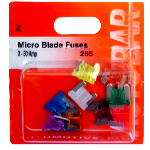 MICRO BLADE FUSES  3 TO 30 AMP