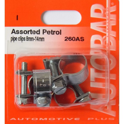 PETROL PIPE CLIPS ASSORTED