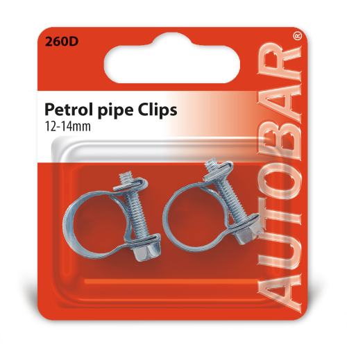 PETROL PIPE CLIPS 12 - 14MM QTY 2