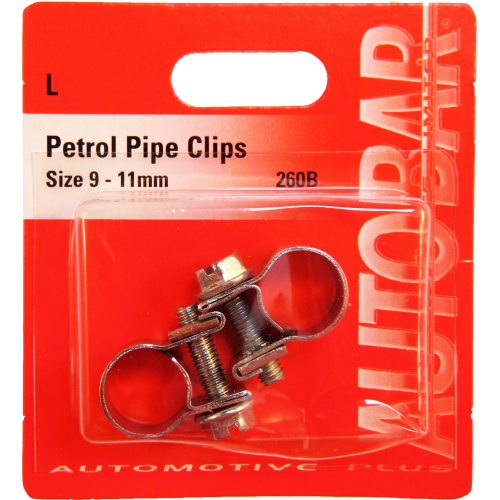 PETROL PIPE CLIPS 9 - 11MM QTY 2