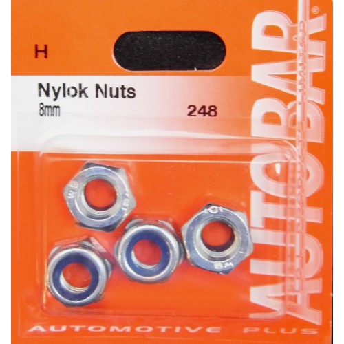 NYLOK NUTS 4MM - [10]