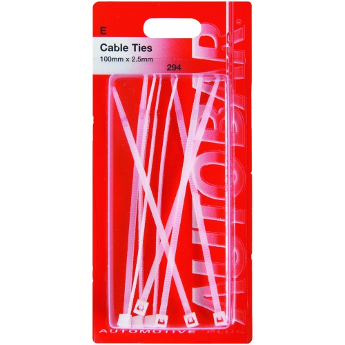 CABLE TIES 100MM X 2.5MM (PK 8)