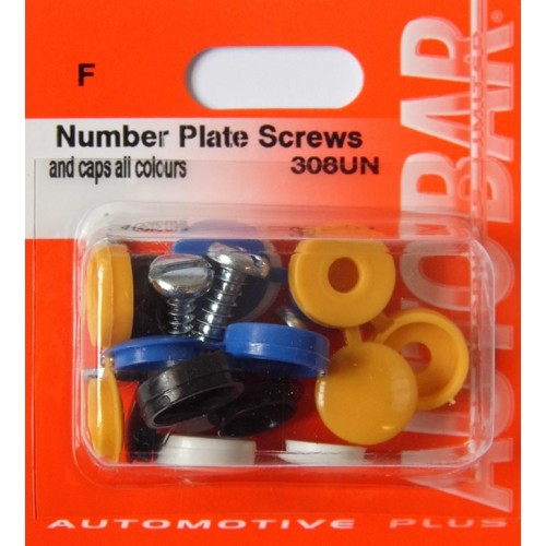NO. PLATE FIXINGS - SCREW TYPE - ALL COLOURS
