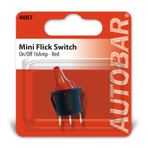 MINI FLICK SWITCH ON/OFF RED