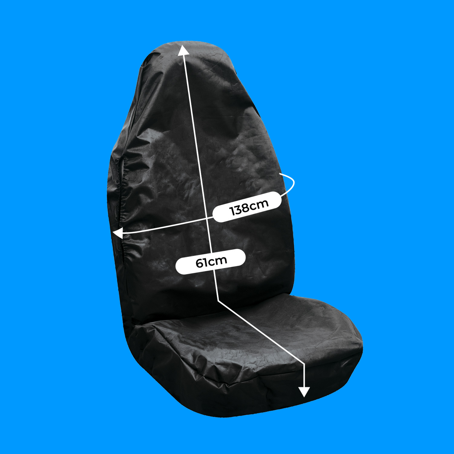 BLACK AIRBAG HD WATERPOOF SEAT PROTECTOR