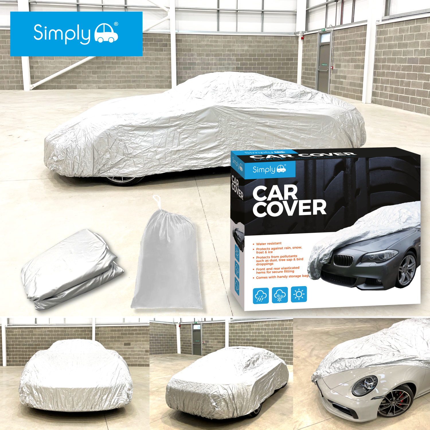 Simply Auto 'M' WATER RESISTANT CAR COVER - BCC2