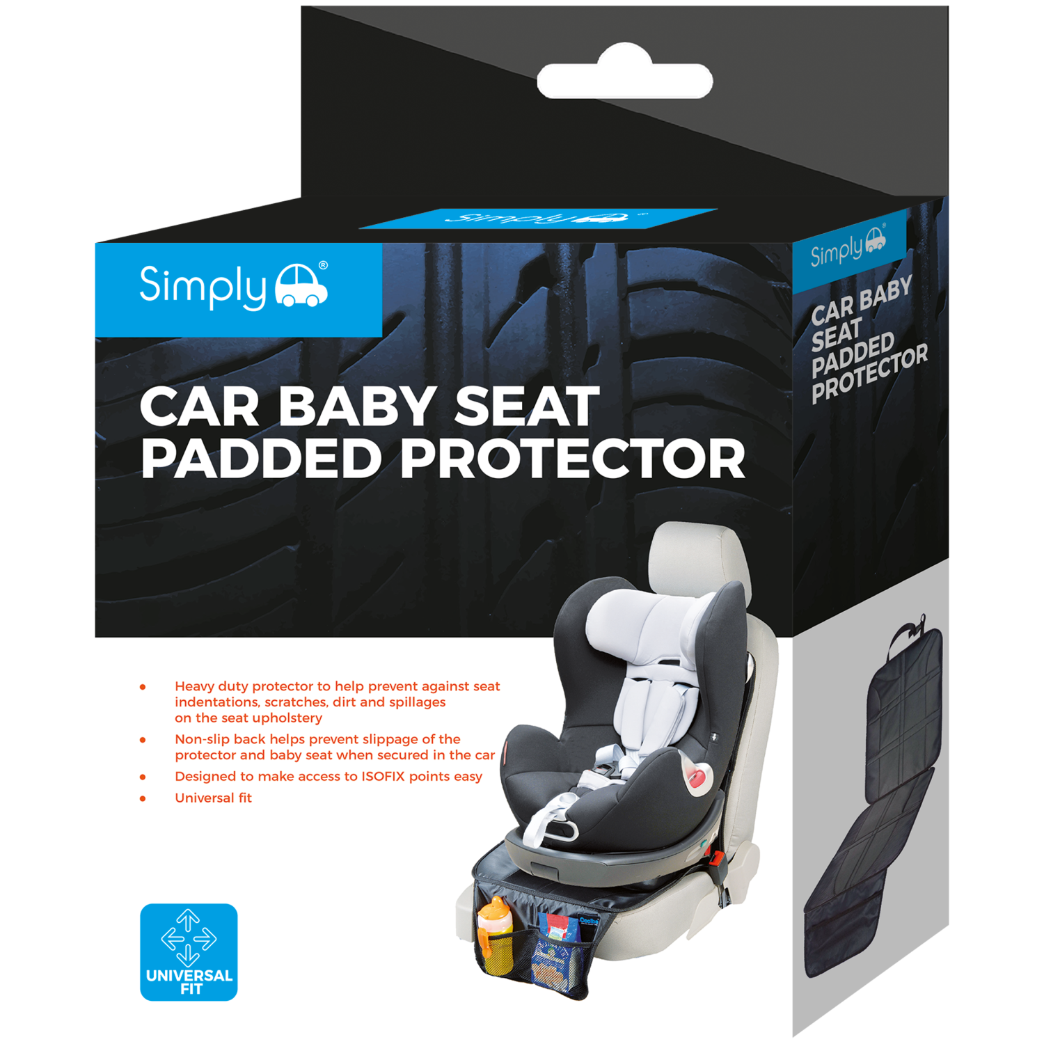CAR BABY SEAT PADDED PROTECTOR