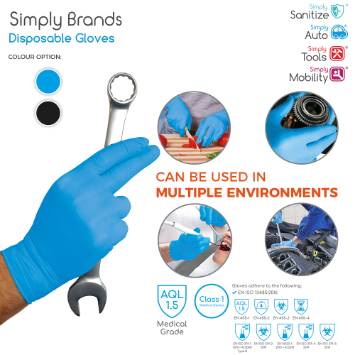 what are blue nitrile gloves used for