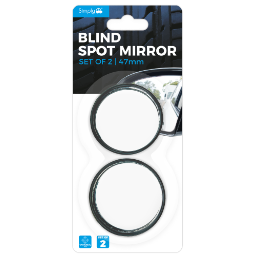 BLIND SPOT MIRROR 2 in BLACK TWIN PACK