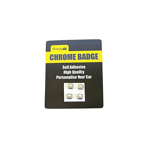 'SIGN DOTS' SIMPLY CHROME BADGE
