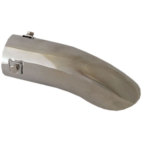 STAINLESS STEEL 48MM CURVED EXHAUST TRIM 