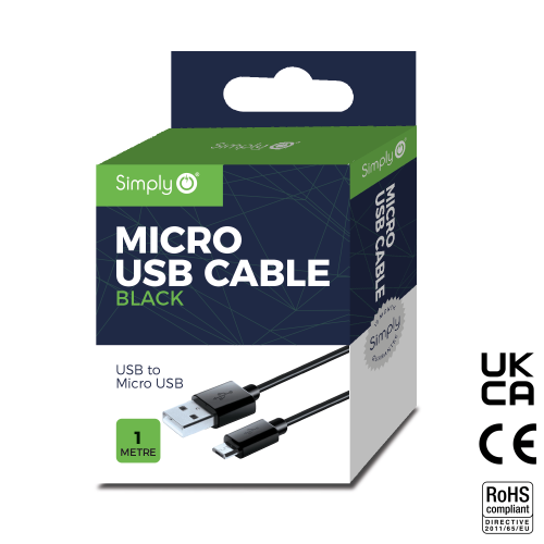 USB - MICRO USB CABLE 1.5M BLACK
