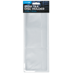 IRISH TAX DISC HOLDER WHITE 3-DISC
