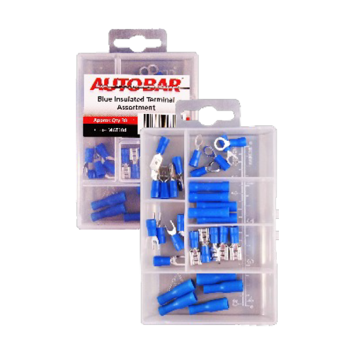 MINI ASSORTED TRAY BLUE INSULATED TERMINALS