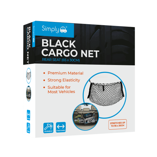 REAR SEAT/BOOT CARGO NET - BLACK
