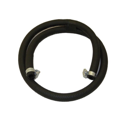 1M 1/2IN RUBBER FUEL HOSE & CLIPS