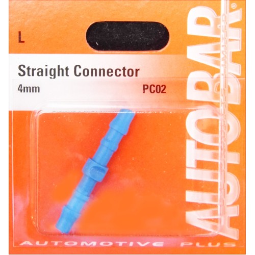 STRAIGHT CONNECTOR 4MM QTY 1