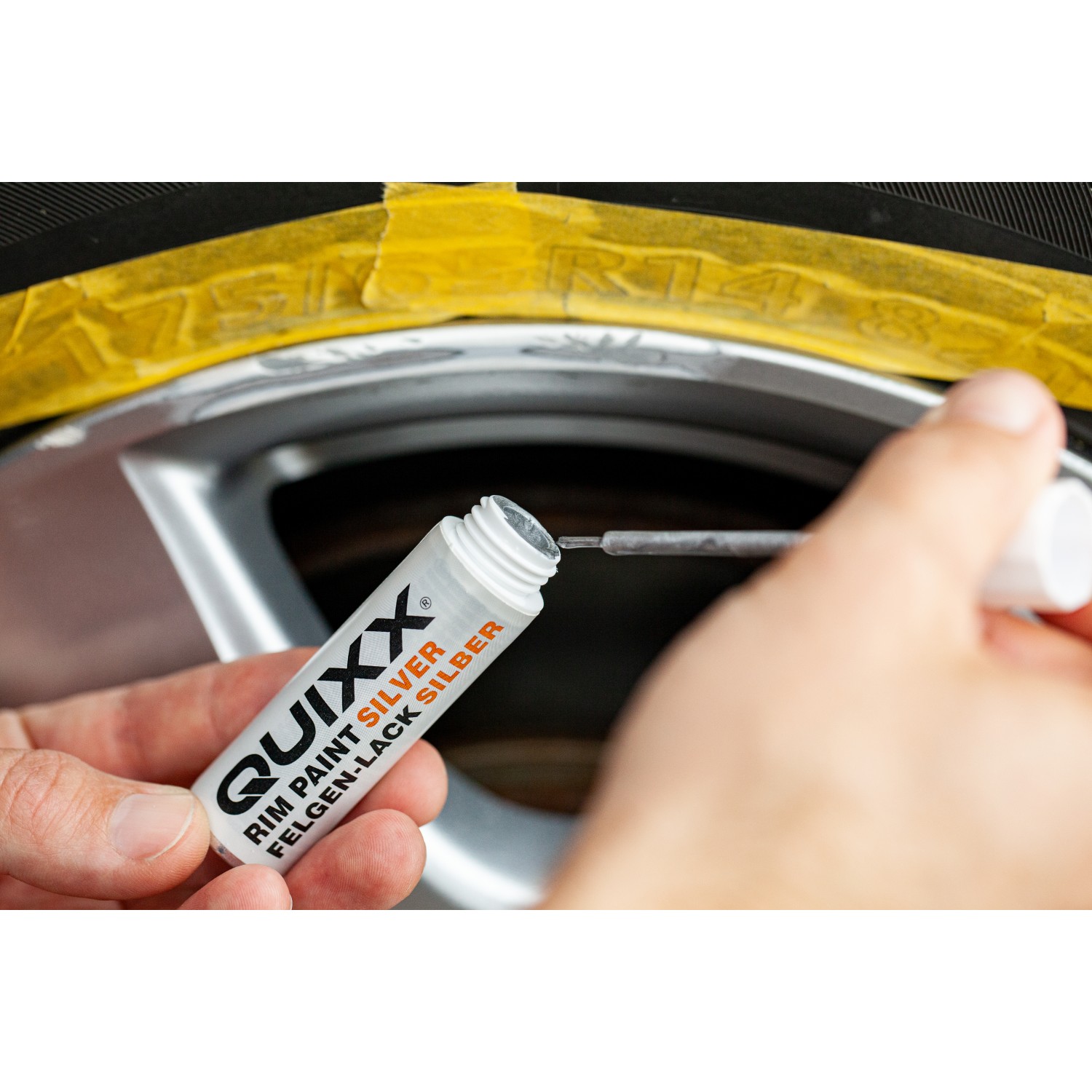 Hot Car Diy Alloy Wheel Repair Adhesive Kit General Purpose Silver Paint  Fix Tool For Car Auto Rim Dent Scratch Care Accessories