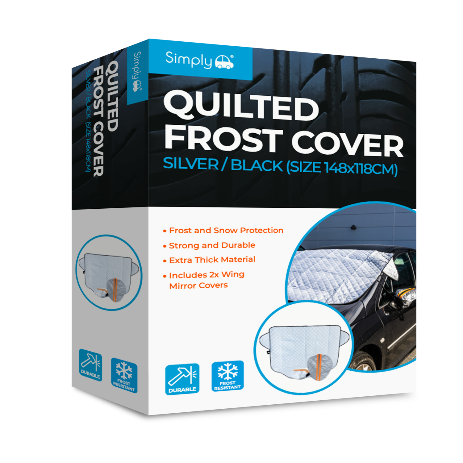 Simply Auto PREMIUM QUILTED FROST SHIELD - QFR01