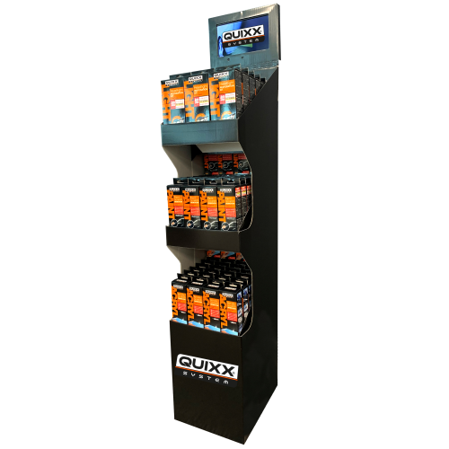 QUIXX DISPLAY STAND 66 UNITS & TV