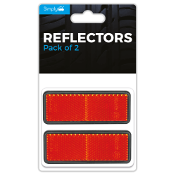 PK2 RED REFLECTOR 85*30MM