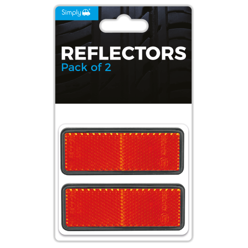 PK2 RED REFLECTOR 85*30MM
