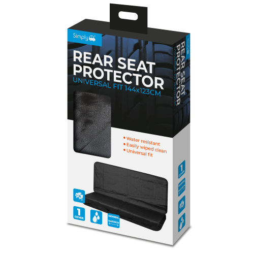 REAR BLACK WATER RESISTANT SEAT PROTECTORS