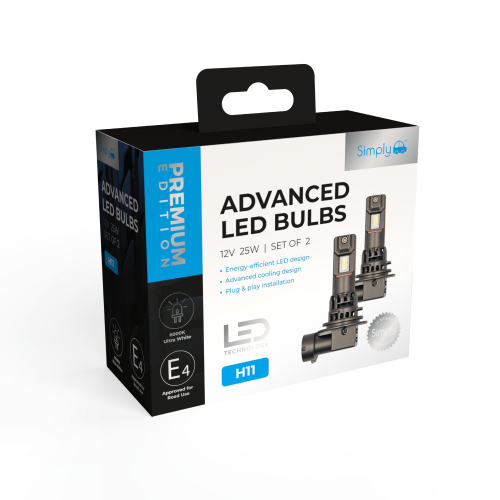 Twin H11 LED Headlight Bulbs