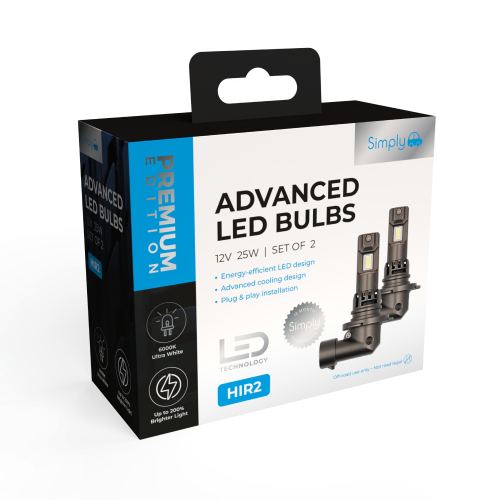Twin HIR2 LED Headlight Bulbs