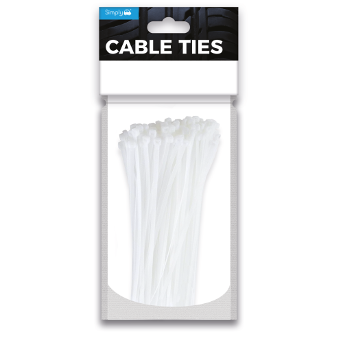 PK25 WHITE 370MMX4.8MM CABLE TIES