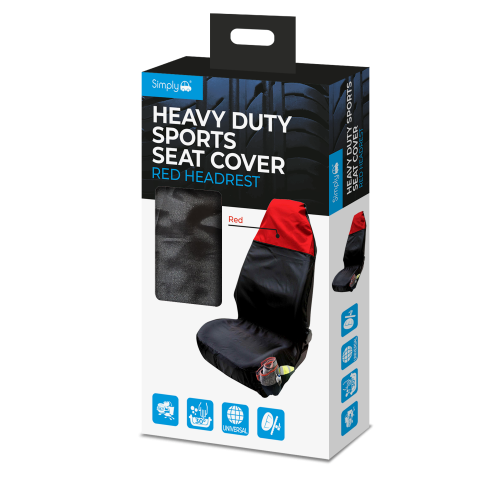 HD SPORTS SEAT COVER RED