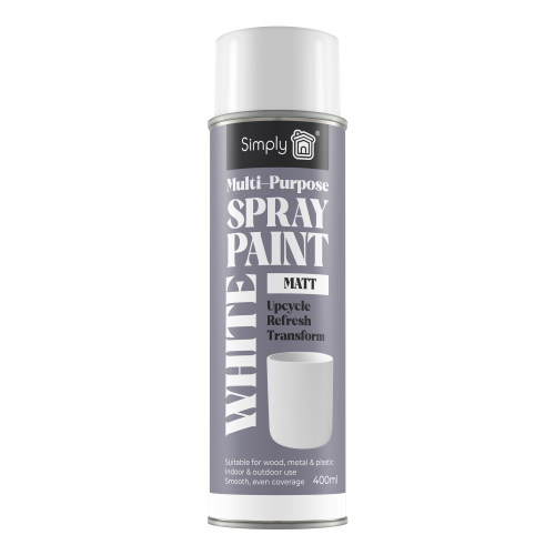 MULTIPURPOSE SPRAY PAINT WHITE MATT 400ML
